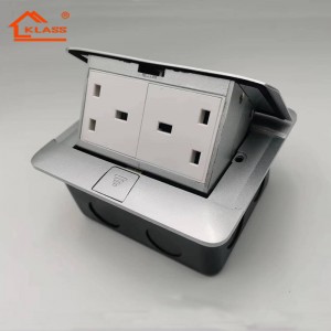 Floor socket outlet hidden pop-up type electrical floor socket box outlet