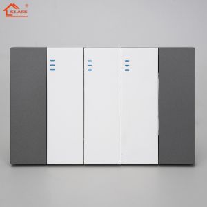 KLASS South America Standard 118 Switches and Socket 3 Gang 1 Way Switch with Big Panel 16A 250V for Hotel Wall Light Switch