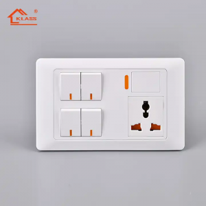 UK Standard Double Type UK 86*146mm 13A 2 Ggang Wall Socket