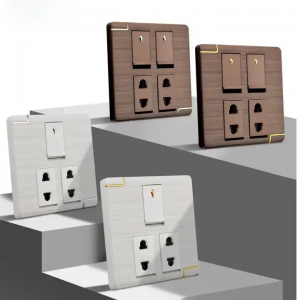 KLASS new design A series pc panel 86 size Single-Pole or Multi-Way UKBS standard electric wall switch and socket