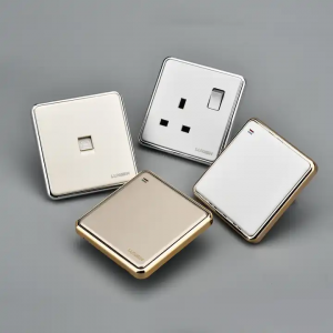 Modern Desighome electrical 110v wholesale price high quality White Phnom Penh Premium luxury uk wall light switches and sockets