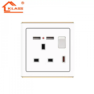 USB socket switches and socket factory direct offer wholesale price PC switch panel pure copper socket inside