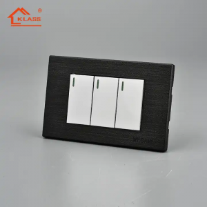 South Africa Standard Plug Socket 3 Gang 2 Way Light Switch 16A Electric Wall Switches Sockets