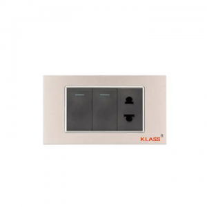 American 2gang 2way switch with 2pin wall socket