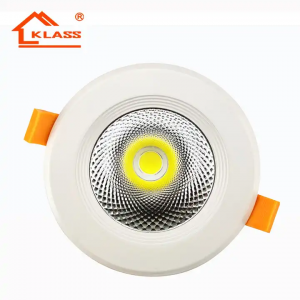 High lumen 60w cob downlight led recessed Casting aluminum and isolated driver