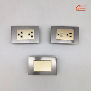 American standard Multifunction 6 Pin Duplex Receptacle Outlet Thailand Brazil Philippine Type Wall Socket