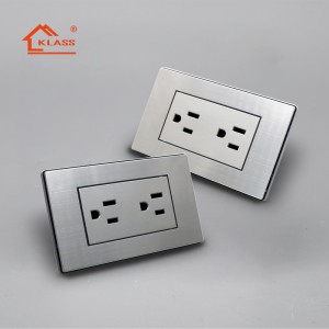 American standard High-end Panel Dual Tri-pole light Socket With Usb Universal Socket Electrical Panel Switches And Sockets