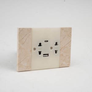American Standard Double Pole Socket Switch Modular Design Universal Outlet KLASS 118 IP23 Luxury Architecture Building Sourcing