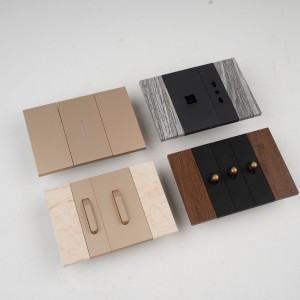 118 Type Double Pole Wall Switch US Standard Deep Grey Matte Surface Flame Retardant PC KLASS Smart Home Modern Apartment