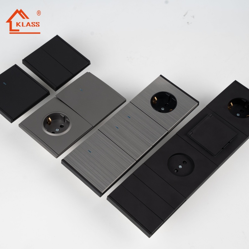 Trendy Electrical Outlets and Power Wall Switches Feature European Design and Come with Indicator Lights for Home Design