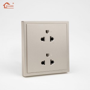 Hot 86 Double Thailand Socket 13A 250V Wall Switches CE/CB/UKCA Approved Plastic Frame USB Type C Port Light Switch Socket