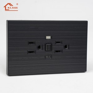 KD8 ODM Solution-Durable Stainless Steel 4-Way 2-Gang Light Switches 220V Branding & Design Flexibility