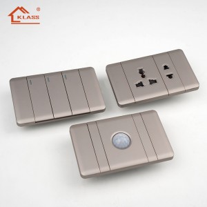 KD10 Aesthetic Piano Switch Ultra Thin Soft Touch Light Switch with Replaceable Modular Key for Residential Project