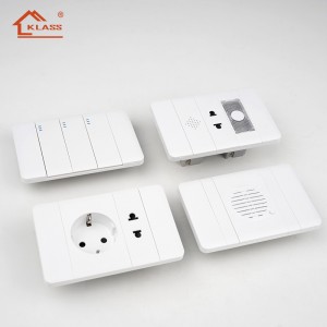 KD10 Ultra Slim PC Wall Switch Modern Piano Rocker Switch Skin Feel Surface Light Switch for Apartment Renovation