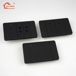 KD10 Soft Touch Wall Switch and Socket Ultra Slim Skin Feel PC Panel Piano Rocker Switch with Modular Keys