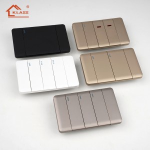 CE Approved KD10 Skin Feel Wall Switch Ultra Slim Piano Key Switch with Interchangeable Modular Functions