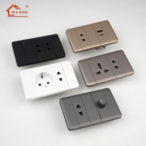 KD10 Modular Wall Switch Ultra Slim Skin Feel Piano Key Switch with Replaceable Function Modules for Smart Home