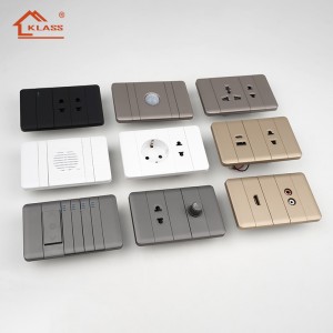 KD10 Customizable Modular Wall Switch Soft Touch Skin Feel Flat Panel Piano Light Switch for Office Project