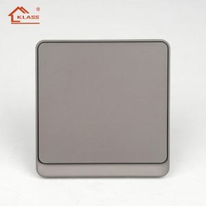 CE CB Certified JA8 High Gloss PC UK Standard Wall Switch and Socket Shiny PC Finish BS Light Switch for GCC