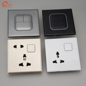 New Design British Standard Plug Socket and Switch with GCC UKCA CB Certificate Plastic Panel for Hotel Wall Electric Switch