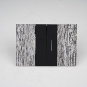 118 Type Double Pole Wall Socket US Standard 2 Outlets Real Wood Finish Antique Style KLASS Premium Decoration Interior Home