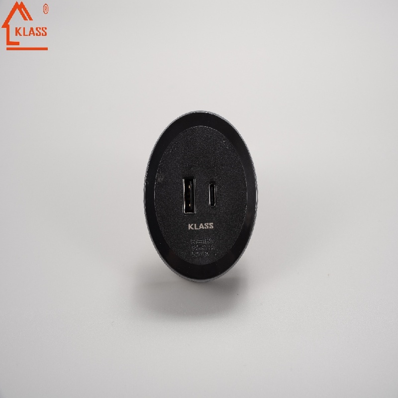 Modern High-tech Flexible Multifunctional Power Track Socket with USB Ports Suitable for Embedded Installation
