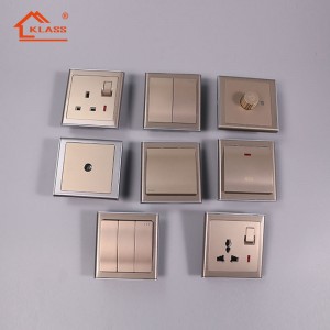 KD3 Stainless Panel Series 16a British Standard Lighting Wall Switch Sockets