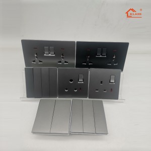 Multi faction light electrical wall double pole single double sockets switches 220V-250V 13A 15A