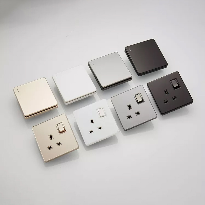 China wholesale Multi Plug Supplier –  Wholesale high quality UK standard new design Acrylic glass panel electrical wall switches and socket – SUNNY ELECTRICAL