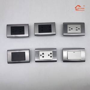 118 series USA Source Factory Vietnam Market Hot Sale Stainless Steel US type 1 gang light electric wall switch and socket