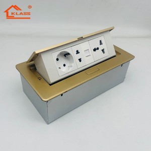 Office table socket Aluminum Alloy Hidden Tabletop Pop up Power Plug Socket